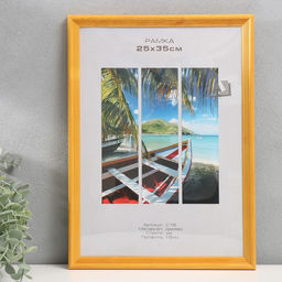 Фоторамка для фото 25×35 см Image Art, Austin, дерево, (пластиковый экран), янтарь