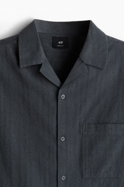 Camisa resort en mezcla de lino Regular Fit - H&m фото 5