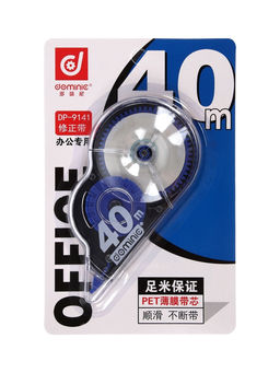 Корректор-лента, 40 м×5 мм, на блистере, МИКС