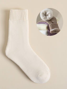 Носки р.35-40 Шерстяные Пух Кремовые