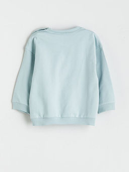 Bisiklet Yaka Uzun Kollu Daisy Duck Bask?l? K?z Bebek Sweatshirt ve Tayt 2li