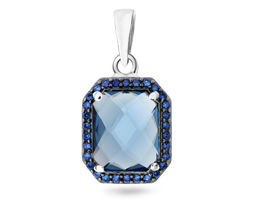 Подвеска, танзанит выращ. , наносапфир, Истома