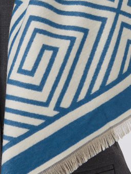 в составе ШЕРСТЬ и КАШЕМИР Большой, мягкий, теплый однотонный двусторонний палантин. - Tantino фото 5