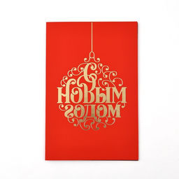 Цена за 5 шт. Открытка «С Новым годом», софт тач, 12×18 см