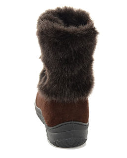 Унты женские на литой подошве. Коричн., Мех "норка" коричн. Короткие. Молния