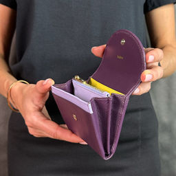 Кошелек кожаный DuDu серии Malaga | темно-фиолетовый - Dudubags фото 7