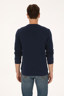 Erkek Regular Fit Bisiklet Yaka Lacivert Sweatshirt - U.s. polo assn фото 5