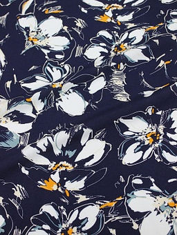 Штапель Селестина цв.чернильный, ш.1.45м, вискоза-100%, 90гр/м.кв