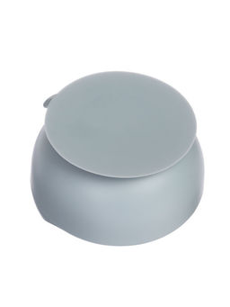 Детская силиконовая тарелка, со слонёнком, цвет серый