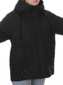 9661 BLACK Куртка демисезонная женская (100 гр. холлофайбер) - Fashion фото 2