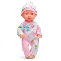Пупс "Мой пупсик" Малышка с аксессуарами, со звуком, в пакете