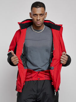 Горнолыжный костюм мужской зимний красного цвета 6319Kr - Leifensh фото 34