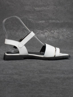 08-PEY183-1 WHITE Босоножки женские (натуральная кожа)