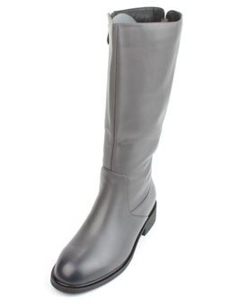 02-FI920-2M DK. GRAY Сапоги зимние женские (натуральная кожа, байка, натуральный мех) - Фабричный китай фото 3