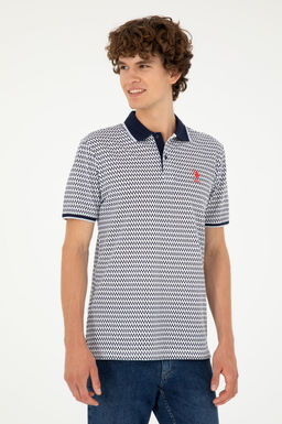 Футболка U.S. Polo Assn темно-синяя хлопок  фото 3