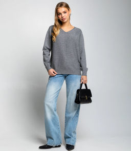 Джемпер #КТ8208, серый - Dommod фото 4