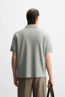 TEXTURED POLO SHIRT - Zara фото 34