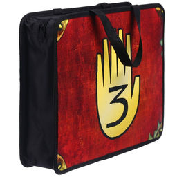 Папка пластиковая с ручками А4, на молнии, 75×330×260 мм, Гравити Фолз