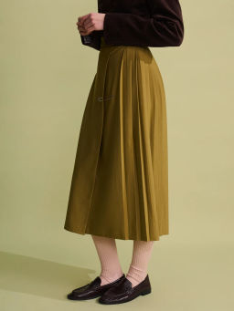 Миди юбка с брошью / Zarina