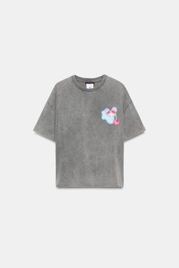 ANGELA BACHER FADED-EFFECT T-SHIRT - Zara фото 5
