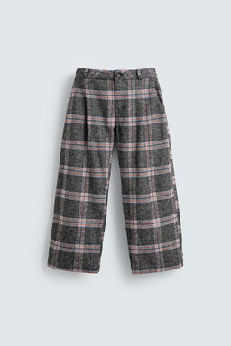 MICKEY MOUSE PATCH CHECK TROUSERS HARRY LAMBERT FOR ZARA X DISNEY