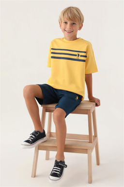 Оранжевый пижамный комплект для мальчика