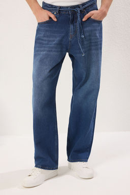 TRENDYOL MAN Mavi Erkek Baggy Fit Jeans Bol Kot Pantolon TMNSS25JE00002 - Trendyolmilla фото 18