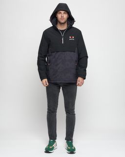 Куртка-анорак спортивная мужская темно-серого цвета 88629TC - Wonderrman фото 5