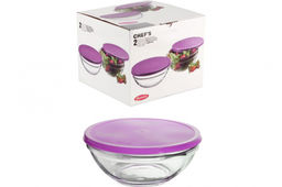 CHEFS Набор салатников 200 мм 2 шт. КРЫШКА арт.53573 (1066047)