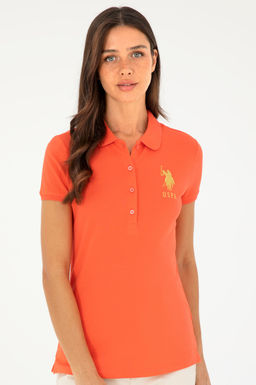 Женская базовая футболка с цветком граната - U.s. polo assn фото 3