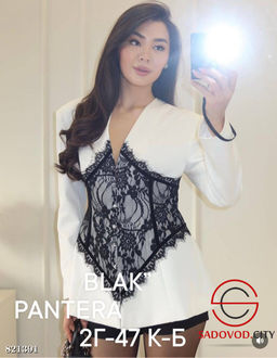 Пиджак удлиненный с кружевом - Bruno фото 3