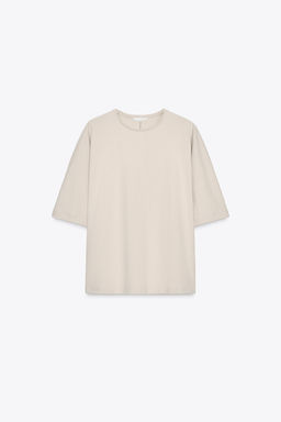 OVERSIZED TEXTURED T-SHIRT - Zara фото 13