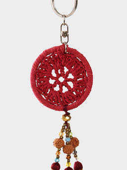 Брелок «Ловец снов», 19 см, бордовый