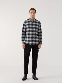 Regular Fit Uzun Kollu Ekose Erkek Oduncu G?mlek