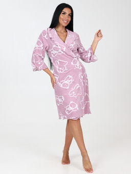 131 ХАЛАТ ЖЕНСКИЙ (Розовый мишка) - А-дина фото 2