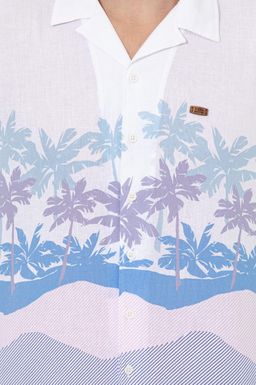 U. S. Polo Assn Мужская синяя рубашка с коротким рукавом - U.s. polo assn фото 6