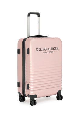 Мужской розовый чемодан