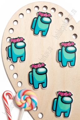 Кабошон-вырубка "Игра" 2,7*3,5 см (10 шт) SF-5947, №3