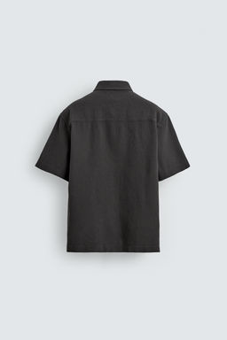 CAMISA ESTRUCTURA BOLSILLO / Gris / Tostado
