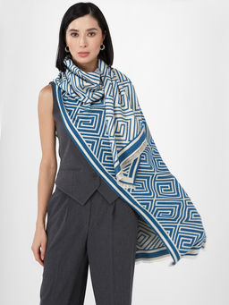 в составе ШЕРСТЬ и КАШЕМИР Большой, мягкий, теплый однотонный двусторонний палантин. - Tantino фото 4