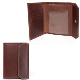 Обложка для паспорта Croco-П-402 (5 карм) натуральная кожа коричневый тем пулл-ап (219) 236525