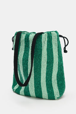 BOLSO SACA ABALORIOS / Verde - Zara фото 4