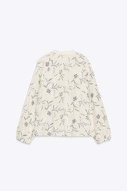 RUSTIC TEXTURED EMBROIDERED BLOUSE - Zara фото 7