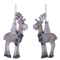 Фигурка декоративная подвесная "Олень", L5,5 W2,5 H11 см, 2в.