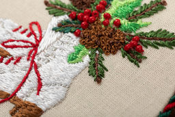 Набор для вышивания PANNA Живая картина JK-2270 Новогодняя игрушка. Коньки 8 х 8 см