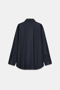 ZW COLLECTION POPLIN SHIRT WITH TIE - Zara фото 6