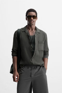 100% LINEN SHIRT - Zara фото 2