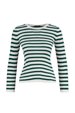 Ac?k Yesil Basic Cizgili Triko Kazak TWOAW21KZ0942