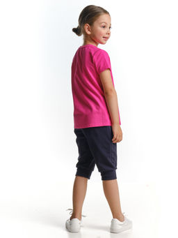 Комплект для девочки с принтом UD 7178/0858 малина - Mini maxi фото 2