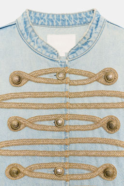 CHAQUETA DENIM TRF BOTONES / Azul claro - Zara фото 6